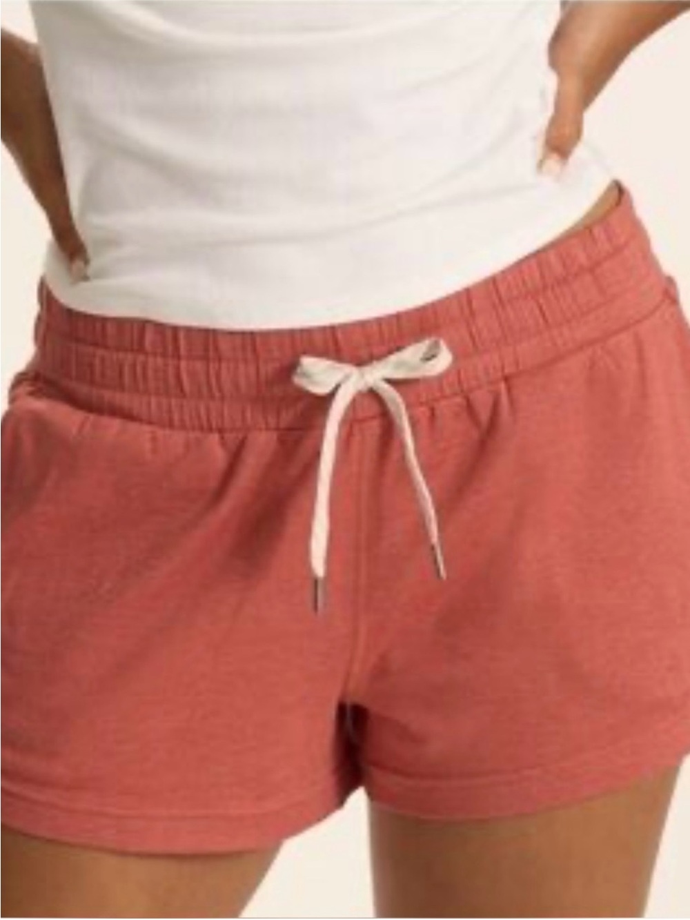 Women's Vuori Drawstring Jersey Shorts - Dusty Rose